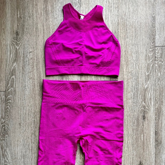 JoyLab Athletic Activewear Set In Hot Pink Size L - Picture 1 of 4